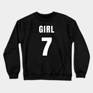 GIRL NUMBER 7 FRONT-PRINT Crewneck Sweatshirt